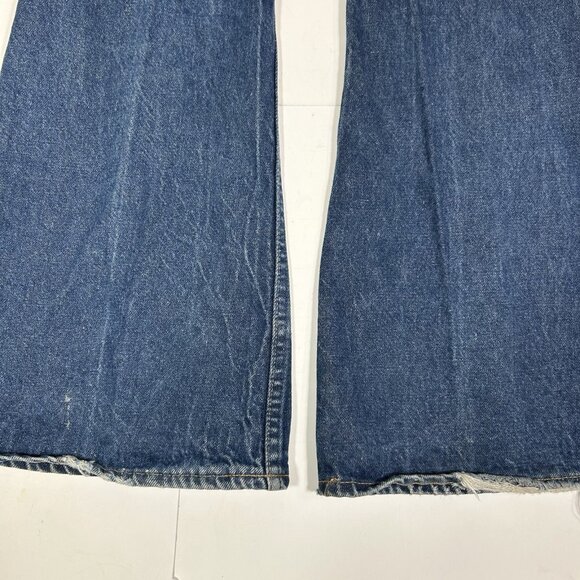 Vintage 1970s Levi’s 684 0217 Orange Tab Bell Bottom Jeans Sz 29 Waist 33 Length - Picture 11 of 11